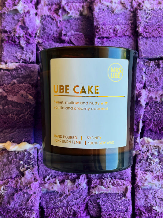 Ube Cake Candle
