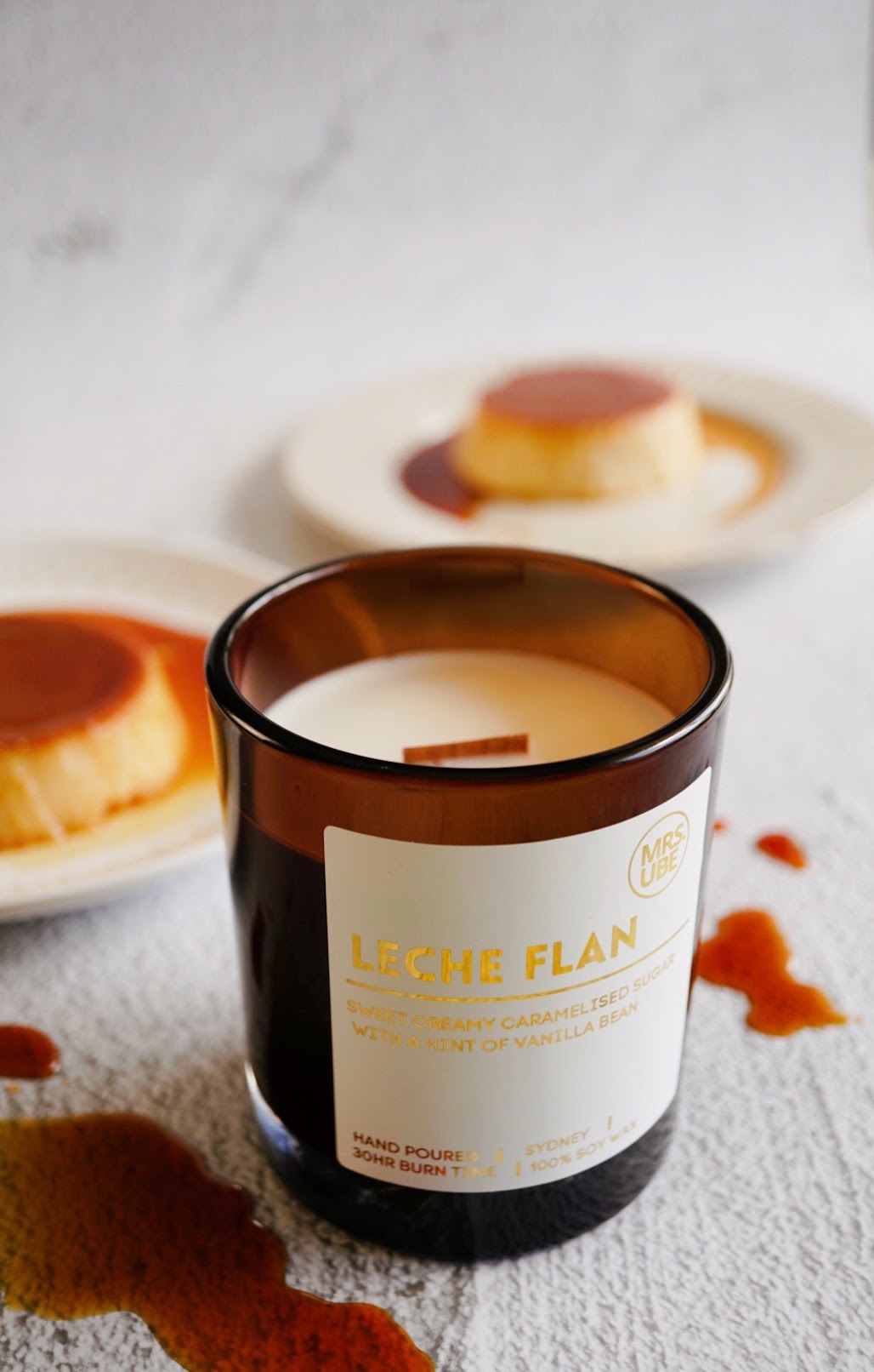 Leche Flan Candle